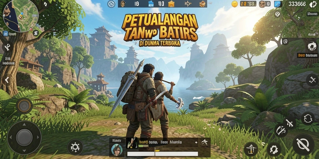 Tampilan gameplay Open World yang mendebarkan dan interaktif.