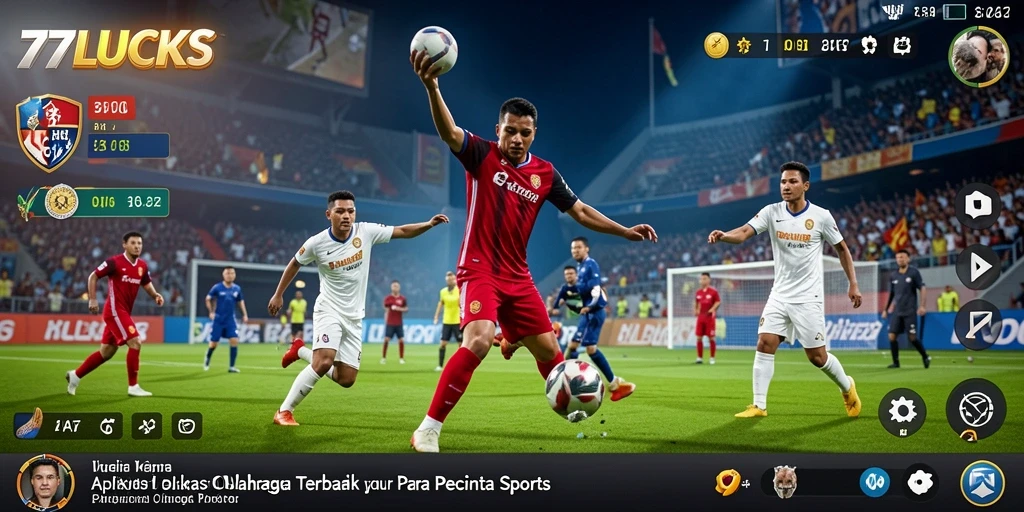 Tampilan gameplay seru dalam aplikasi 77LUCKS.