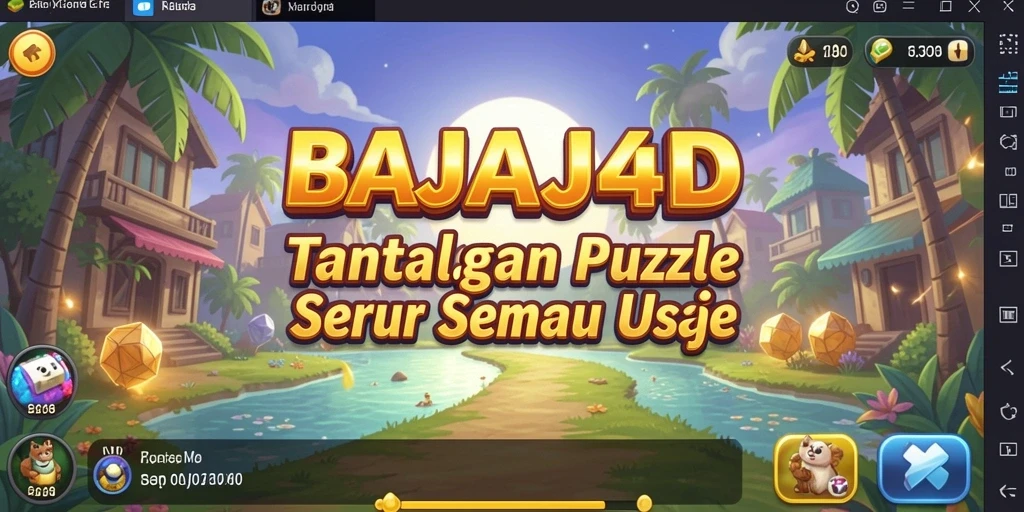 Tampilan gameplay seru dari BAJAJ4D dengan tantangan Puzzle.