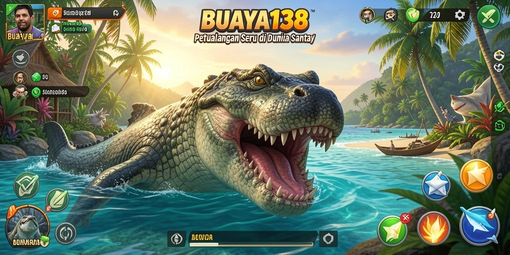 Gameplay BUAYA138 yang ceria dan penuh warna dalam setiap petualangan.