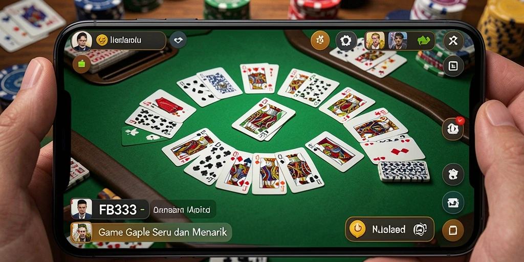Tampilan gameplay seru dalam permainan Gaple FB333.