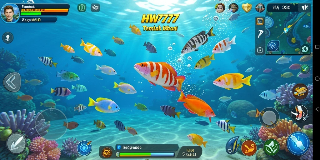 Tampilan gameplay Tembak Ikan yang mendebarkan dan penuh tantangan.