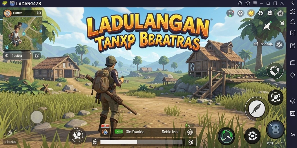 Tampilan gameplay Open World yang mendebarkan dan menakjubkan di LADANG78.