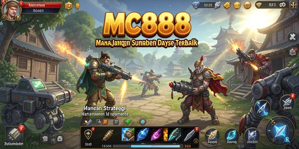 Tampilan seru gameplay MC888 dengan strategi dan manajemen sumber daya.