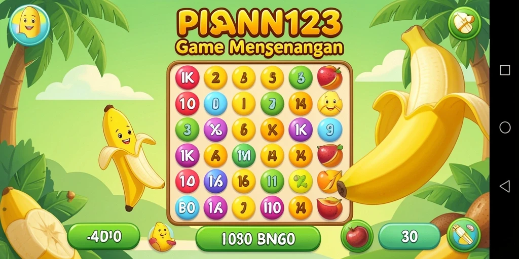 Screenshot gameplay PISANG123 yang penuh aksi Bingo.