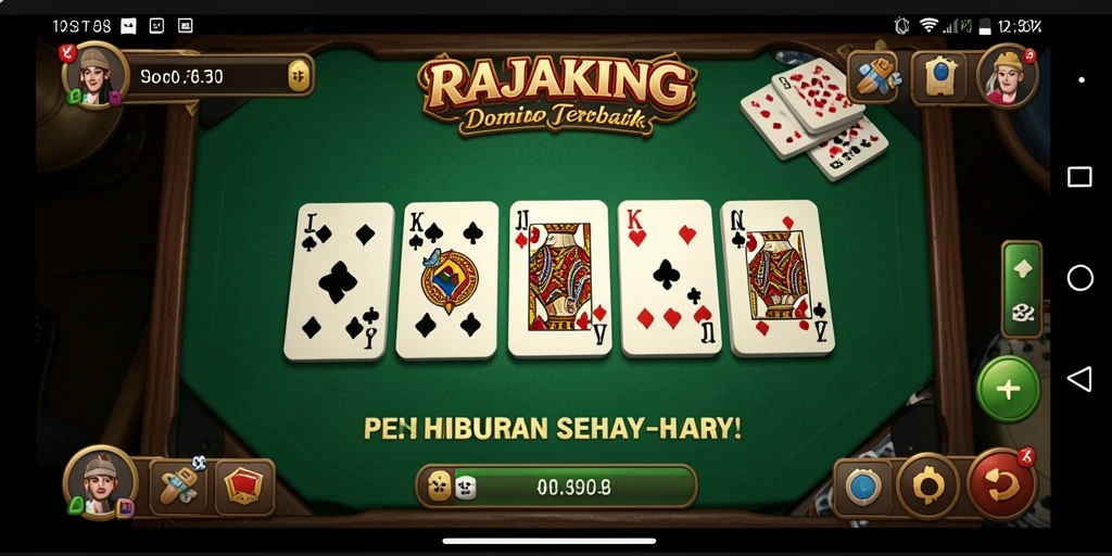 Tampilan gameplay seru dan interaktif dalam RAJAKING.