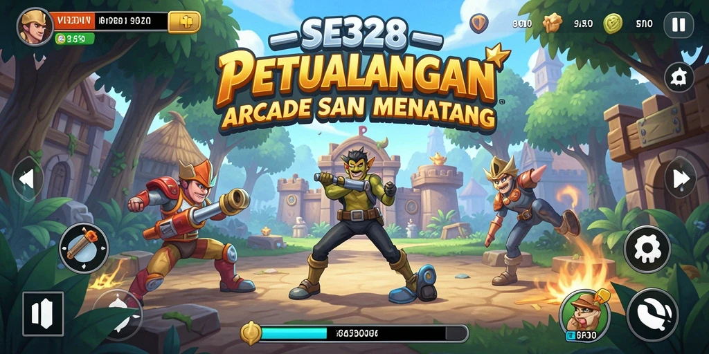 Tampilan gameplay SE328 yang menampilkan aksi seru dan rintangan menarik.
