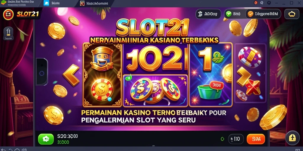 Screenshot gameplay SLOT21 yang menampilkan mesin slot yang mengasyikkan.