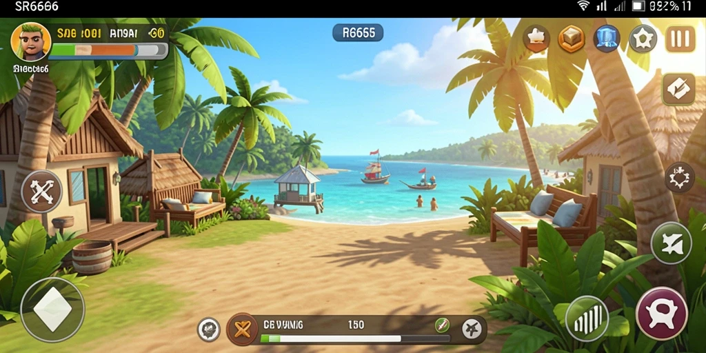 Screenshot menunjukkan gameplay santai SR6666 yang sangat menghibur.