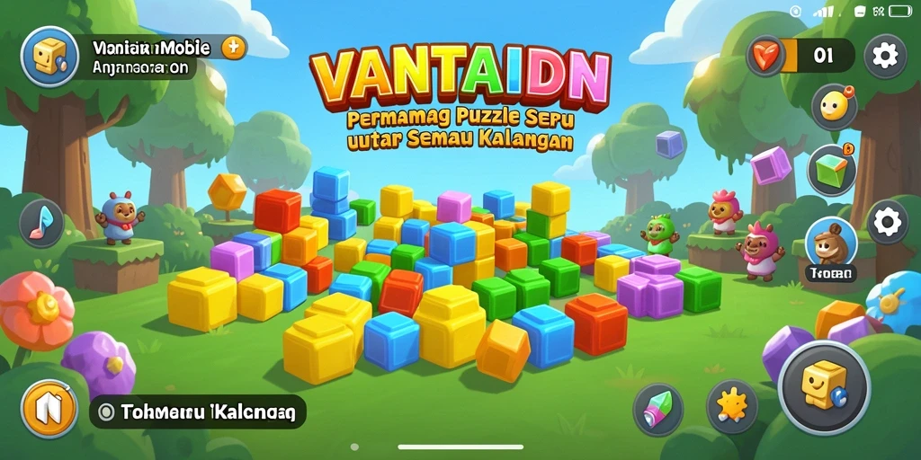 Tampilan gameplay menarik di VANTAIDN dengan puzzle menantang.