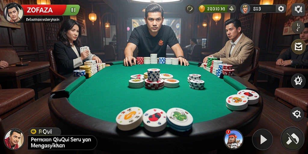 Gameplay seru ZOFAZA dalam aksi QiuQiu.